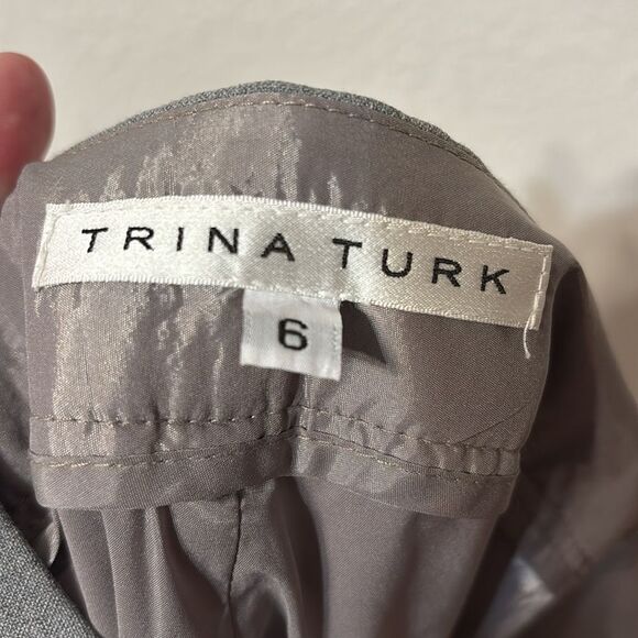 Trina Turk Floral Panel Slim Leg Pants Size 6 - Picture 2 of 6